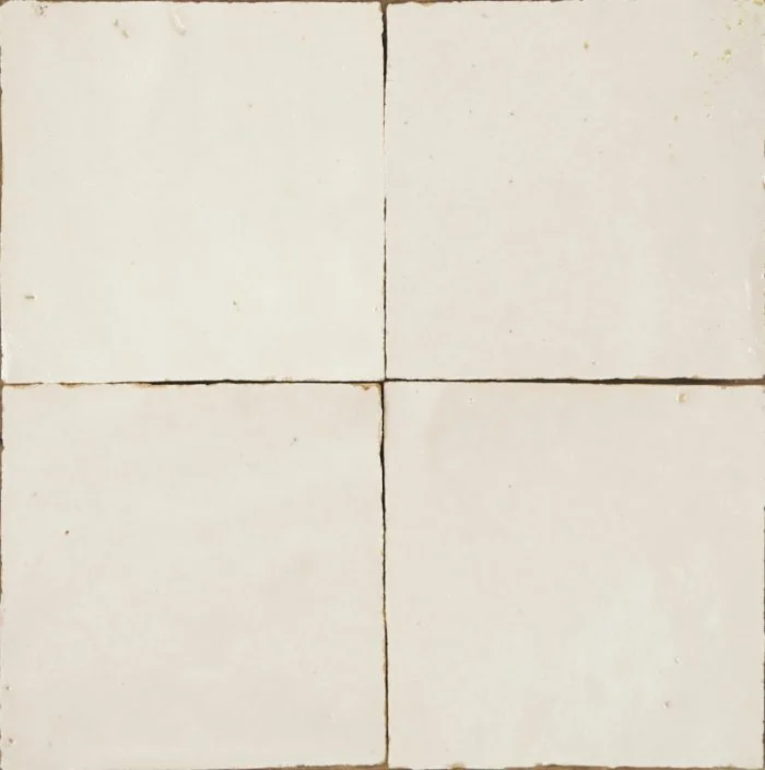 Moroccan Handmade Tiles - White Glazed