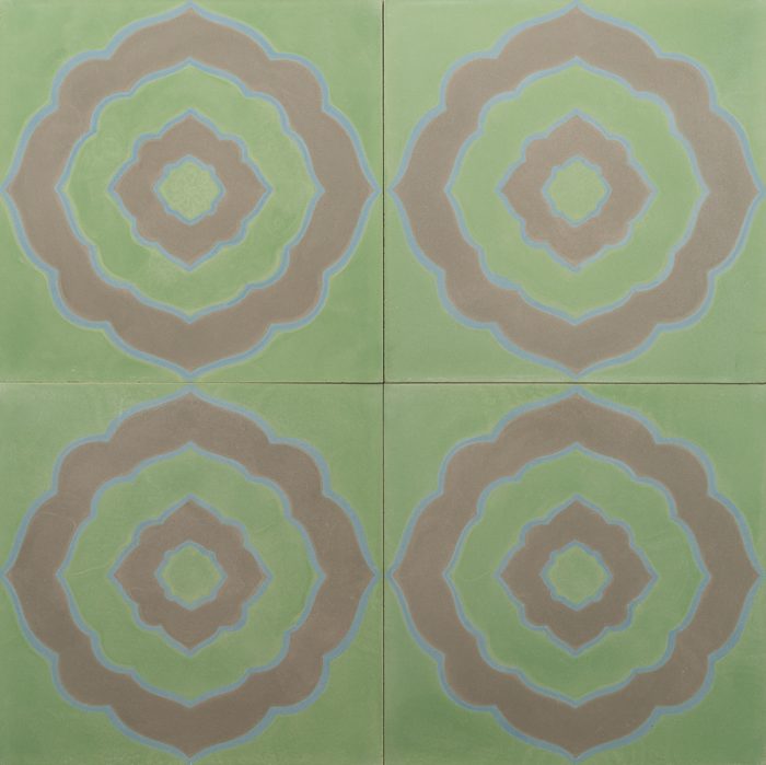 Reproduction Tiles - Green Moroccan Dreaming