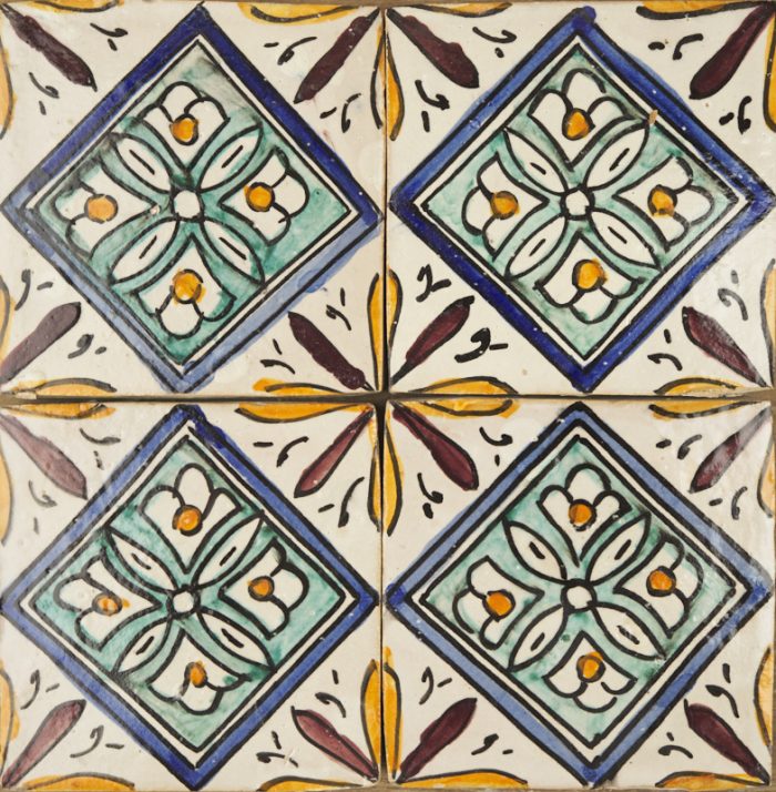 Moroccan Handmade Tiles - Mini Diamond Fez