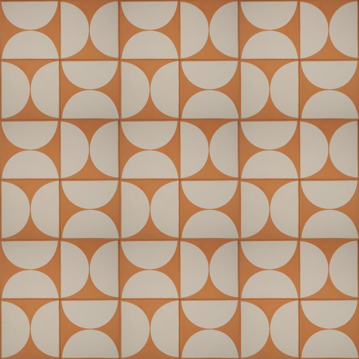 Outdoor Tiles - Tangerine La Luna