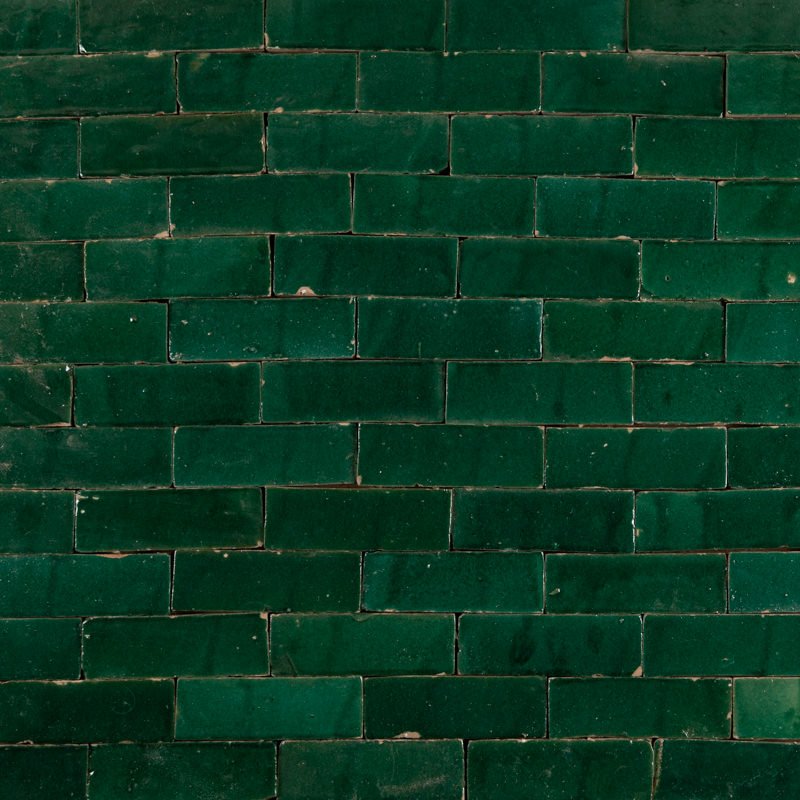 Outdoor Tiles - Emerald Green Brick