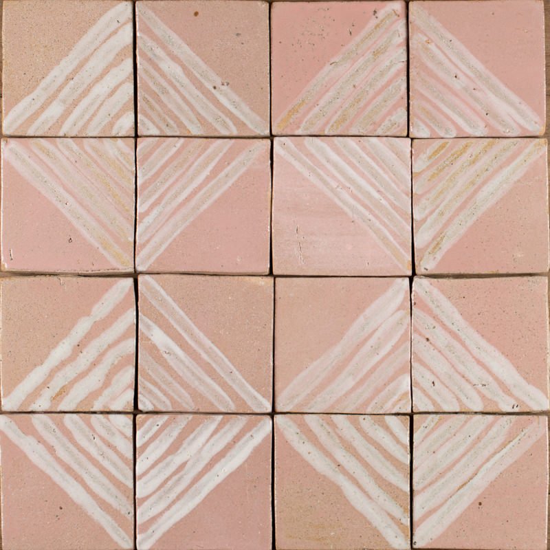 Outdoor Tiles - Dusty Pink Glossy Metro