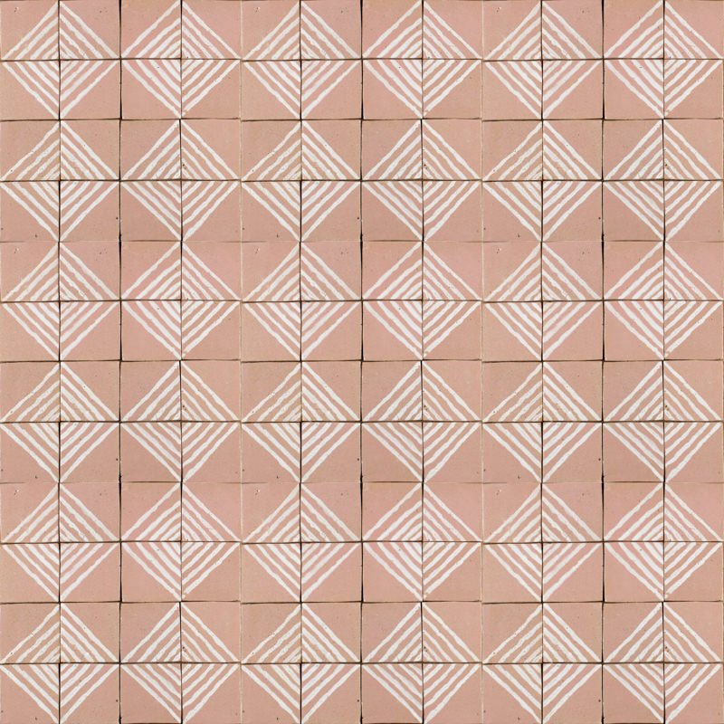 Outdoor Tiles - Pink Glossy Metro