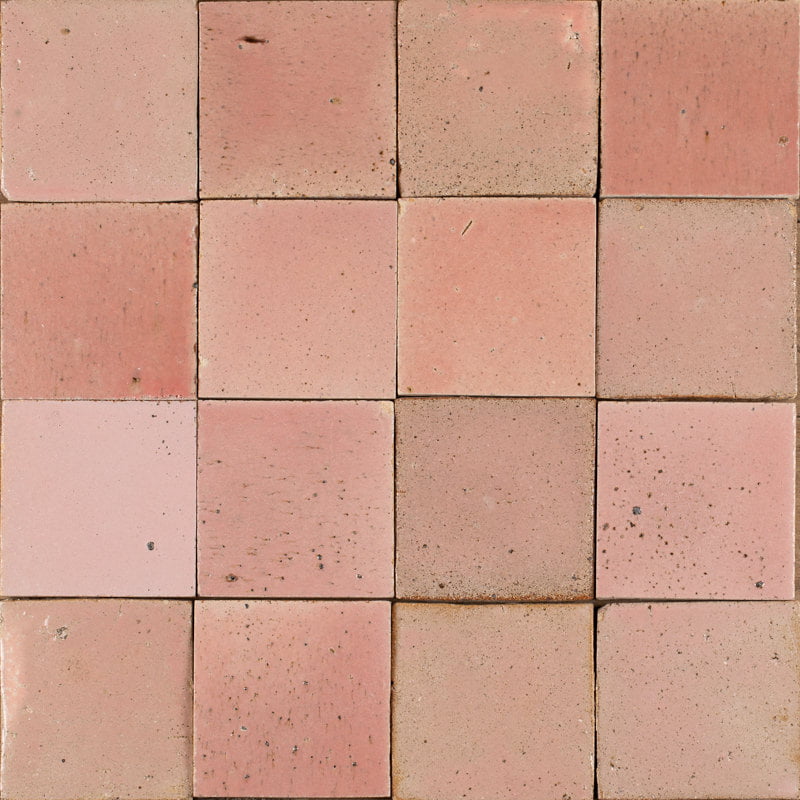 Outdoor Tiles - Pink Sunrise Glazed