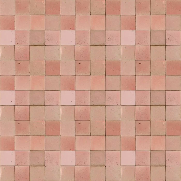 Glazed Feature Tiles - Pink Sunrise Glazed
