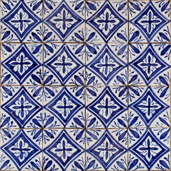 Moroccan Handmade Tiles - Glazed Star Flower
