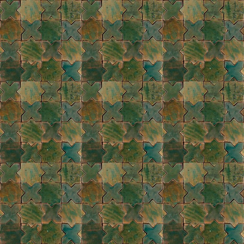 Outdoor Tiles - Turquoise Glossy Estrella