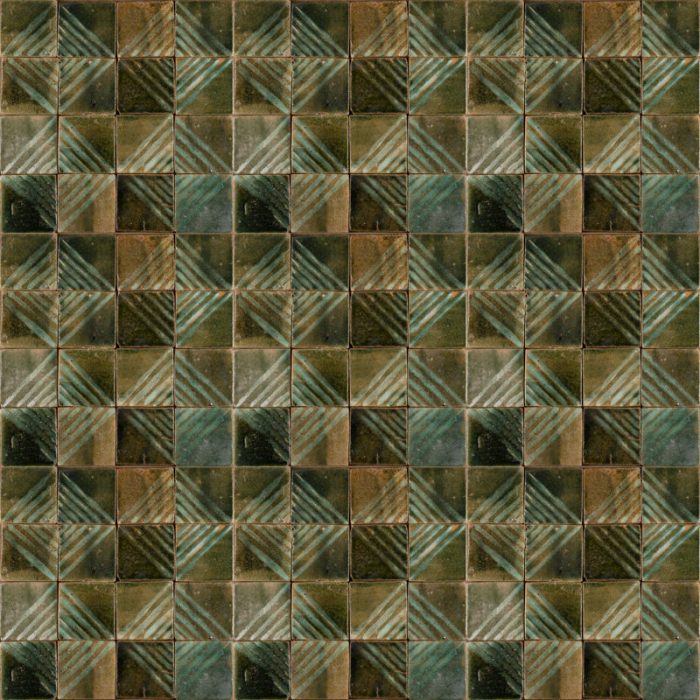 Glazed Feature Tiles - Olive Glossy Metro