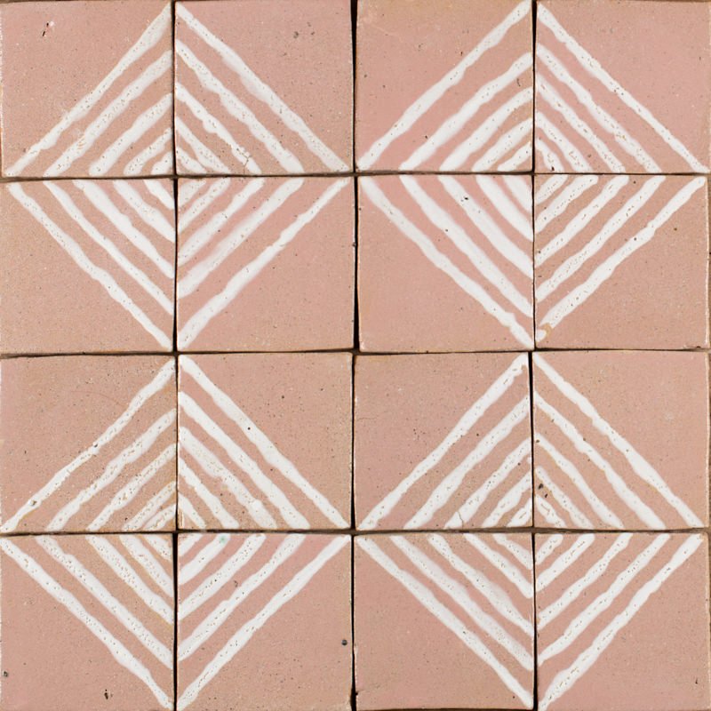 Outdoor Tiles - Pink Glossy Metro