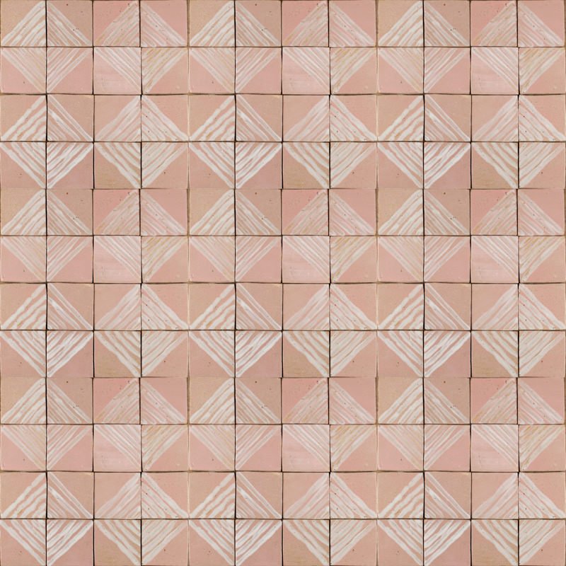 Outdoor Tiles - Dusty Pink Glossy Metro