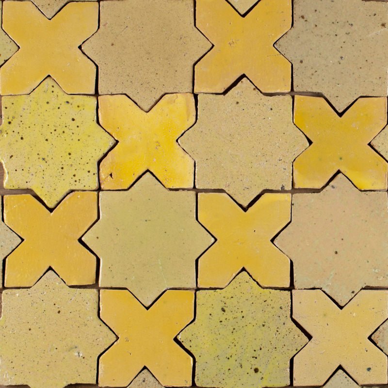 Outdoor Tiles - Yellow Glossy Estrella