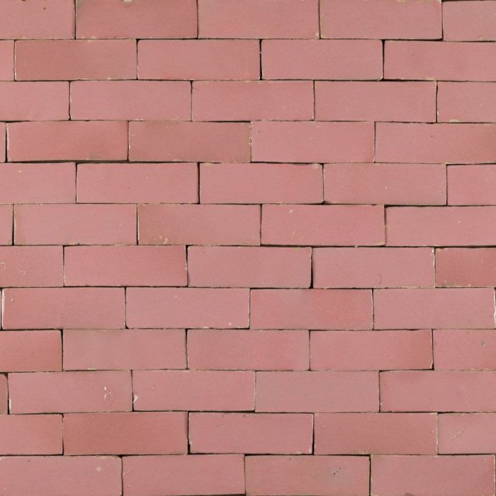 Moroccan Handmade Tiles - Pink Glazed Brick