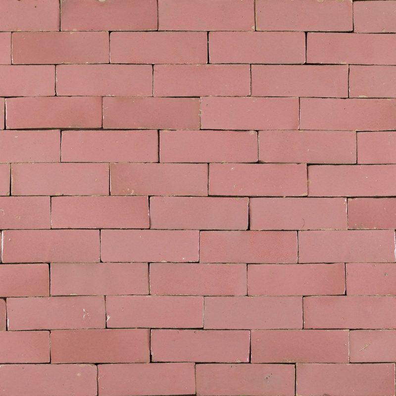 Outdoor Tiles - Pink Glazed Brick