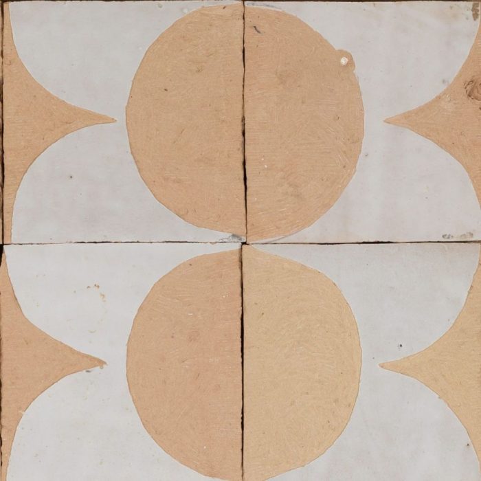 Moroccan Handmade Tiles - White Daisy