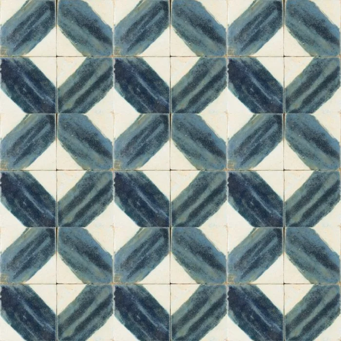 Glazed Feature Tiles - Little Blue Diamond