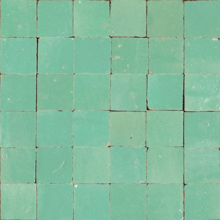 Moroccan Handmade Tiles - Mini Turquoise Glazed