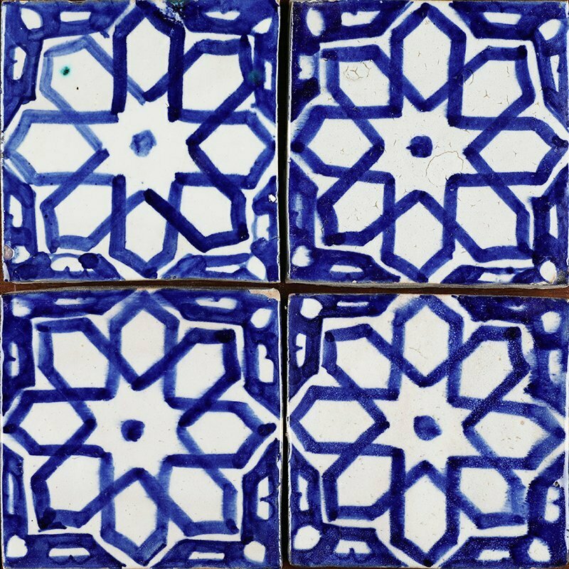 Moroccan Handmade Tiles - Blue El Hombre