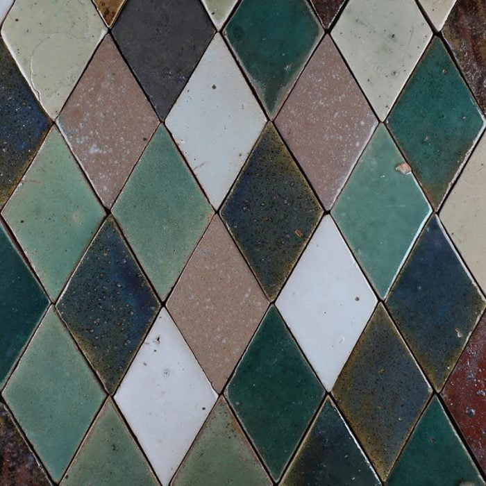 Glazed Feature Tiles - Mixed Diamonds