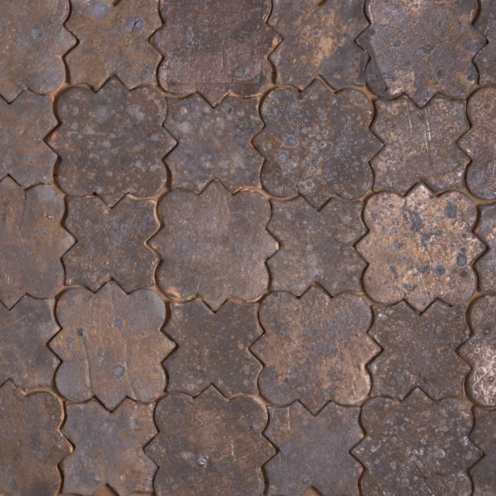 Glazed Feature Tiles - Metal Blossom