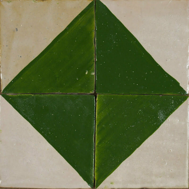 Outdoor Tiles - Jade Green Diamond Zellige