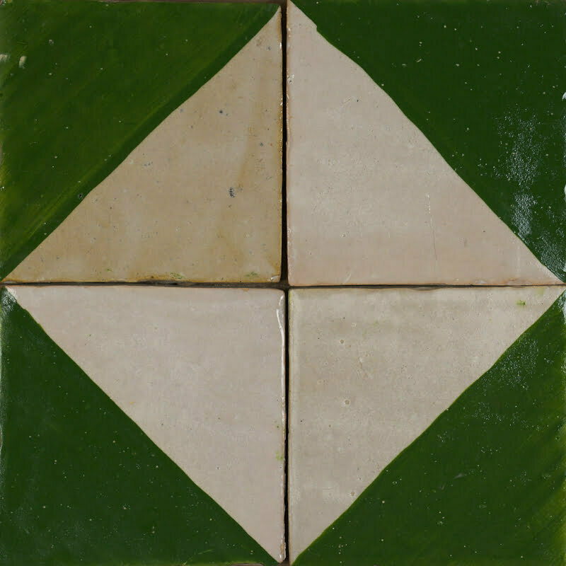 Outdoor Tiles - Jade Green Diamond Zellige