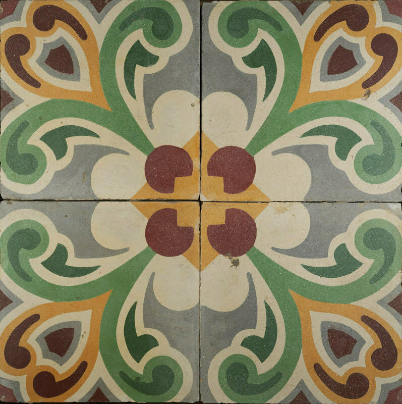 Outdoor Tiles - Green Lotus Antique