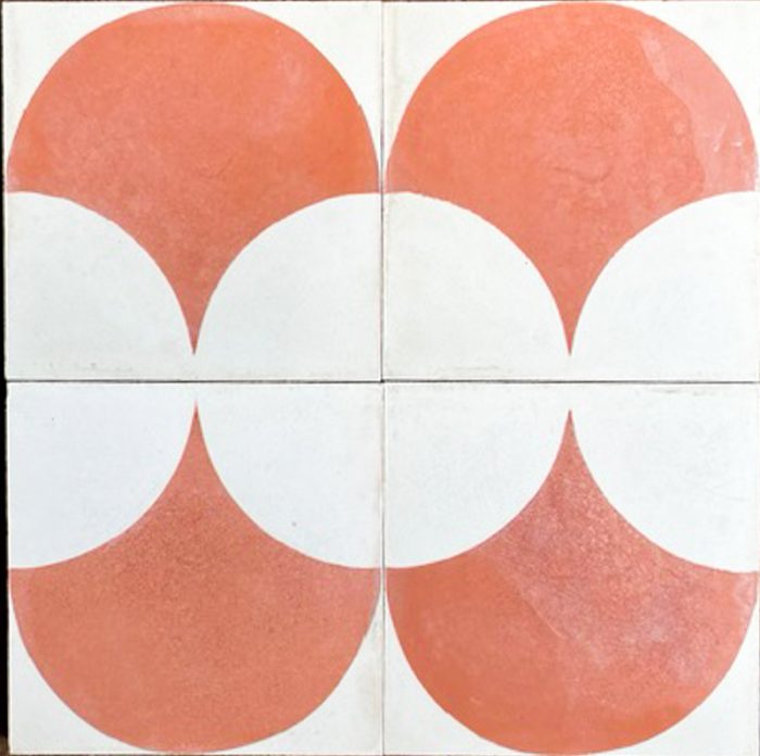 Outdoor Tiles - Mexican Pink Scallop