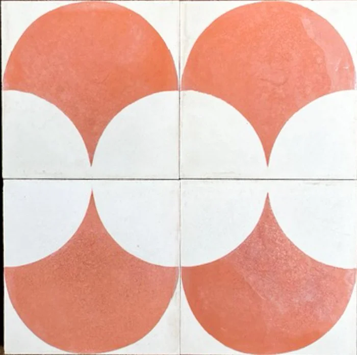 Outdoor Tiles - Mexican Pink Scallop