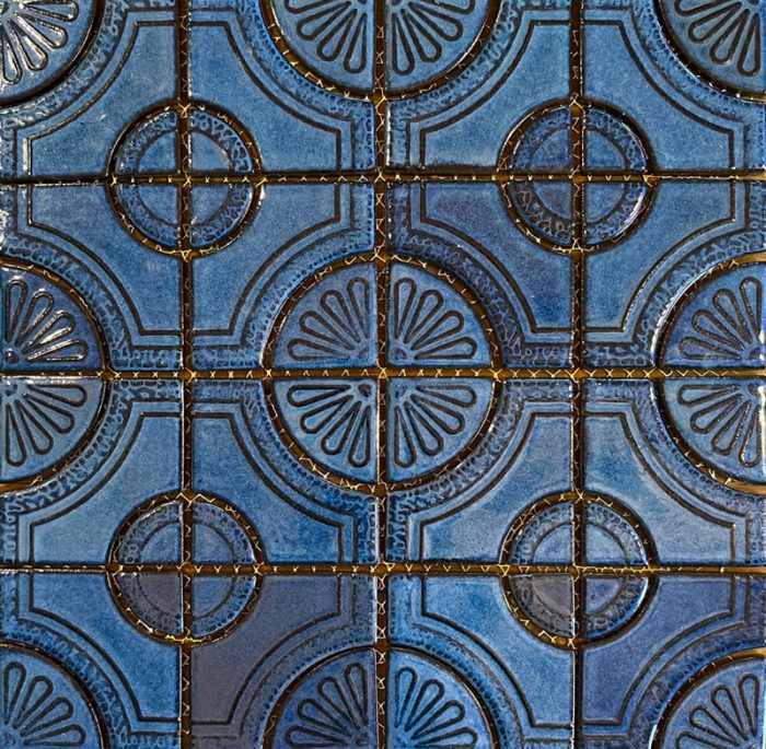 Glazed Feature Tiles - Vintage Blues