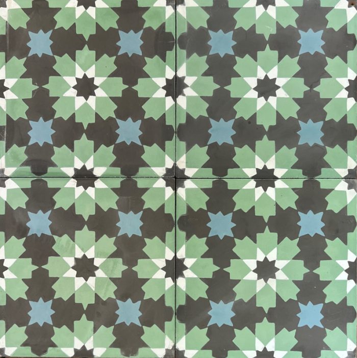 Outdoor Tiles - Green Azule