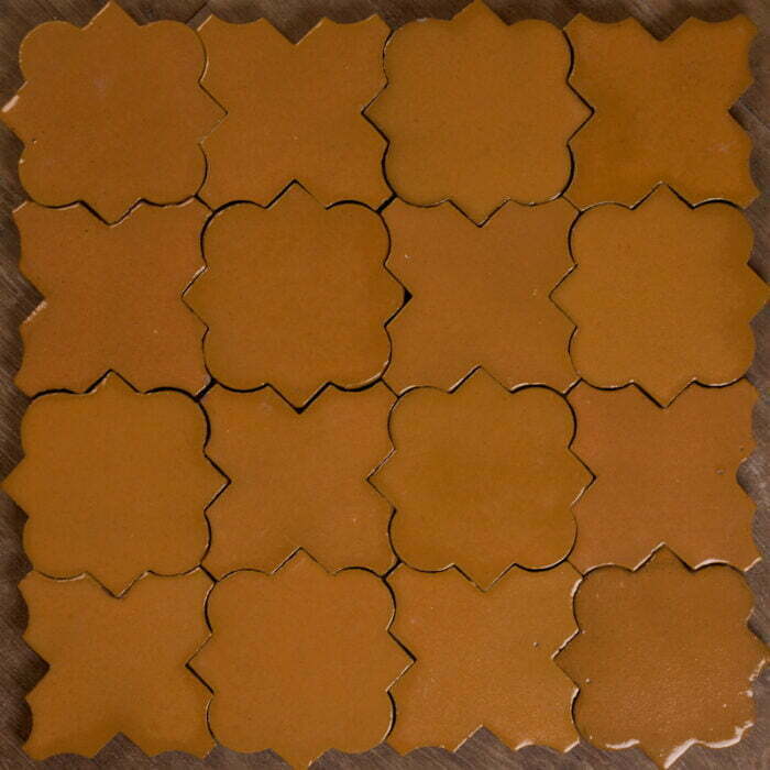 Glazed Feature Tiles - Mustard Blossom