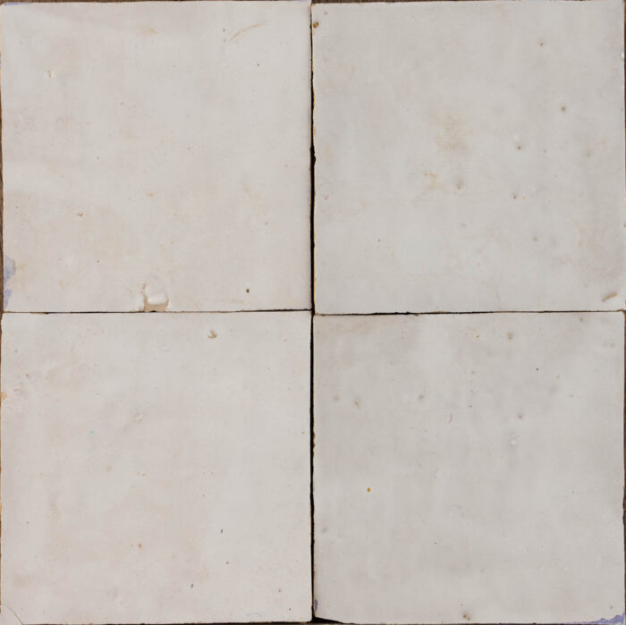 Moroccan Handmade Tiles - Blanc Neige Glazed