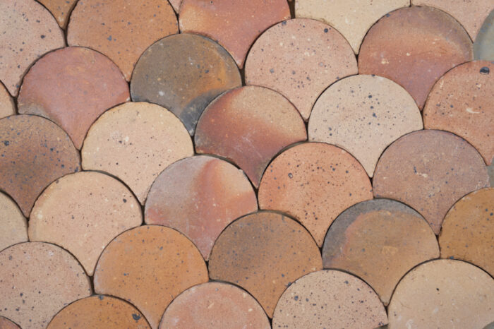 Outdoor Tiles - Terracotta Scallops